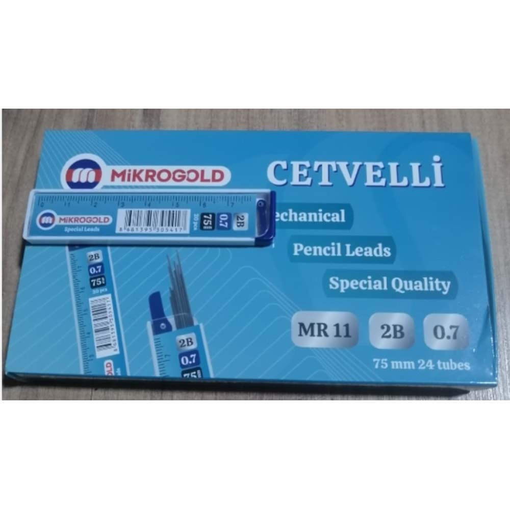 MİKROGOLD 0,7 CETVELLİ UÇ*24LÜ