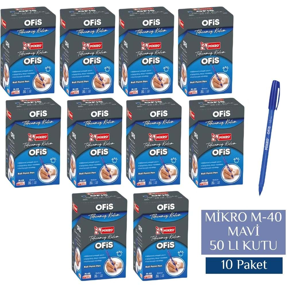 MİKRO TÜKENMEZ M-40 x 50Lİ