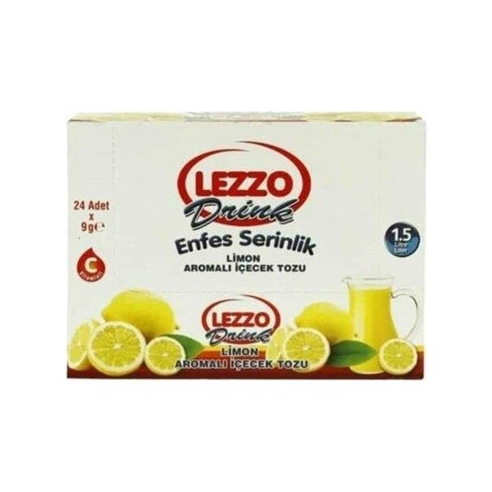 LEZZO TOZ İÇECEK LİMON 24 LÜ