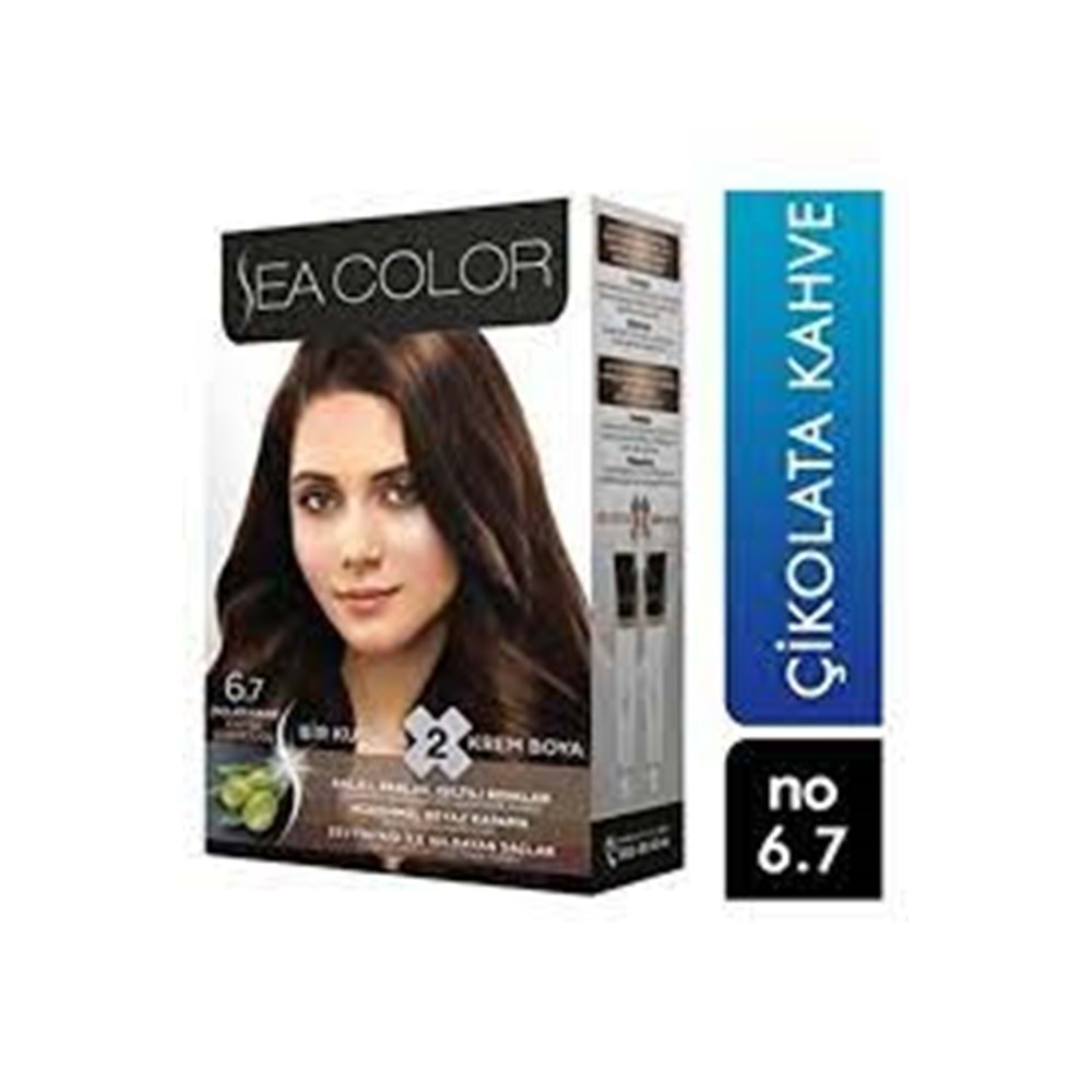 SEA COLOR SAÇ BOYASI ÇİKOLATA KAHVE 6.7*24