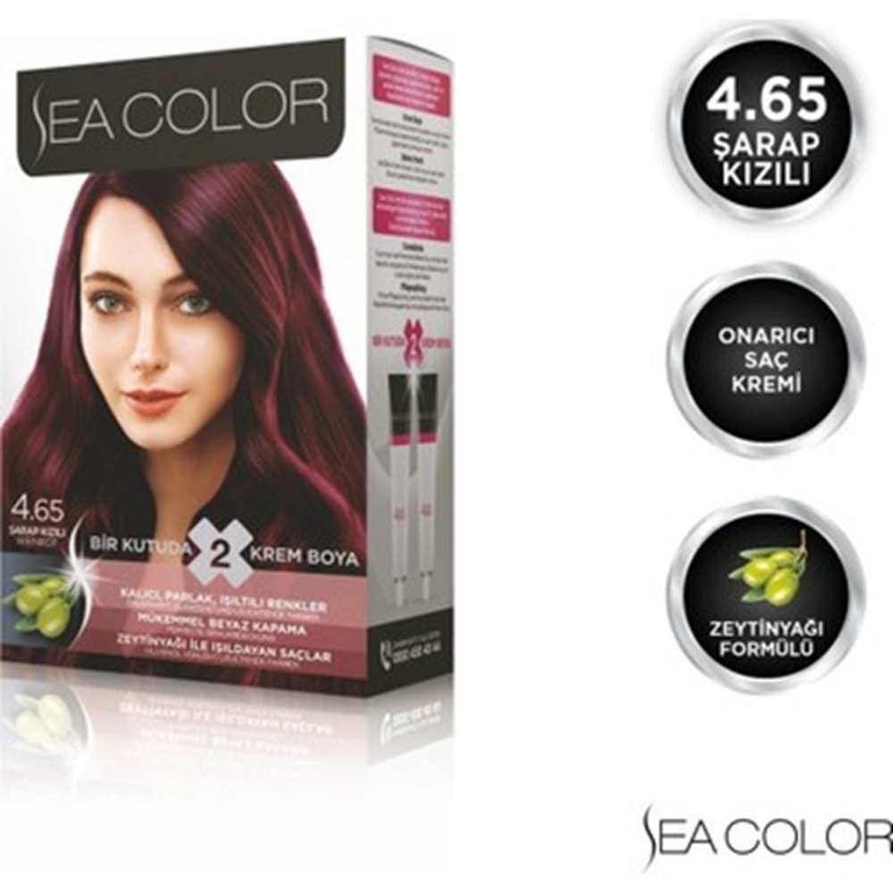 SEA COLOR SAÇ BOYASI ŞARAP KIZILI 4.65*24