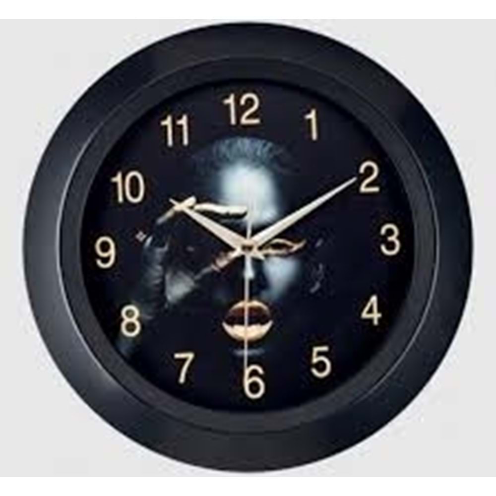 BELLİSİMA DUVAR SAATİ 3017 SİYAH*10 LU