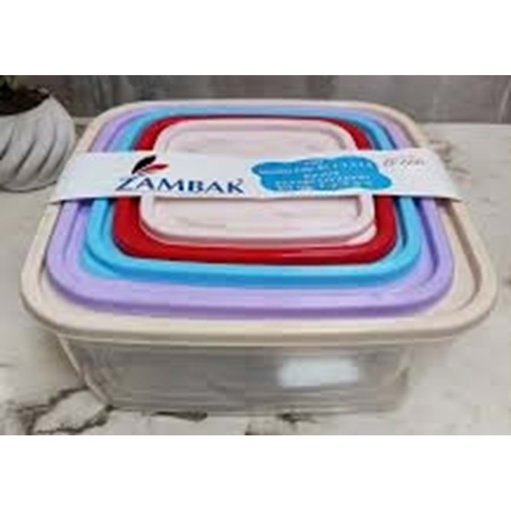ZAMBAK 3LÜ SAKLAMA KABI KARE ZP-664*24LÜ