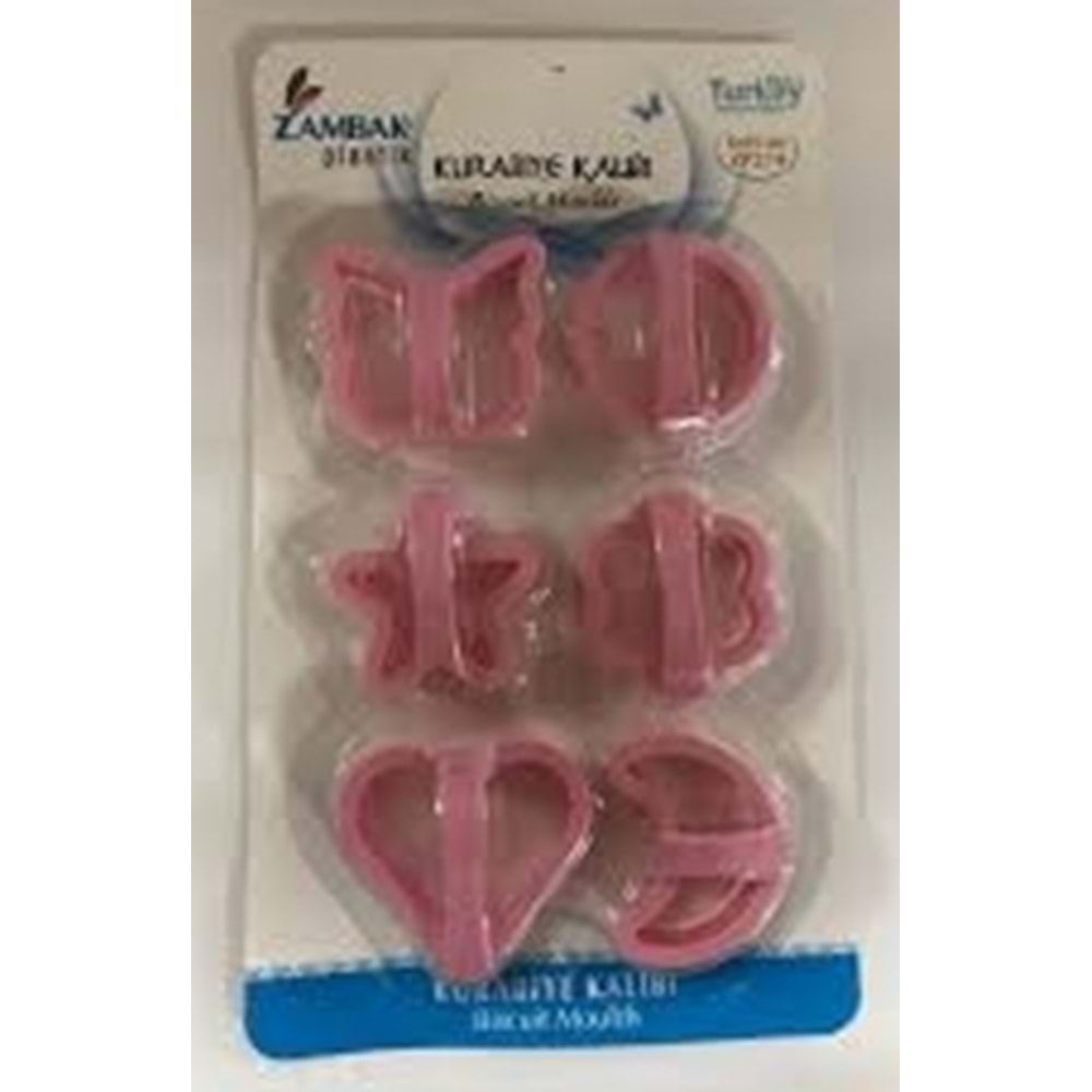 ZAMBAK KURABİYE KALIBI ZP-274*48Lİ