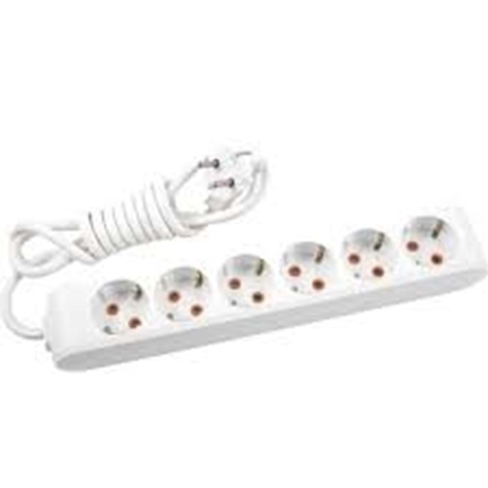 ASEL TOPRAKLI PRİZ 2 METRE 6LI*18Lİ