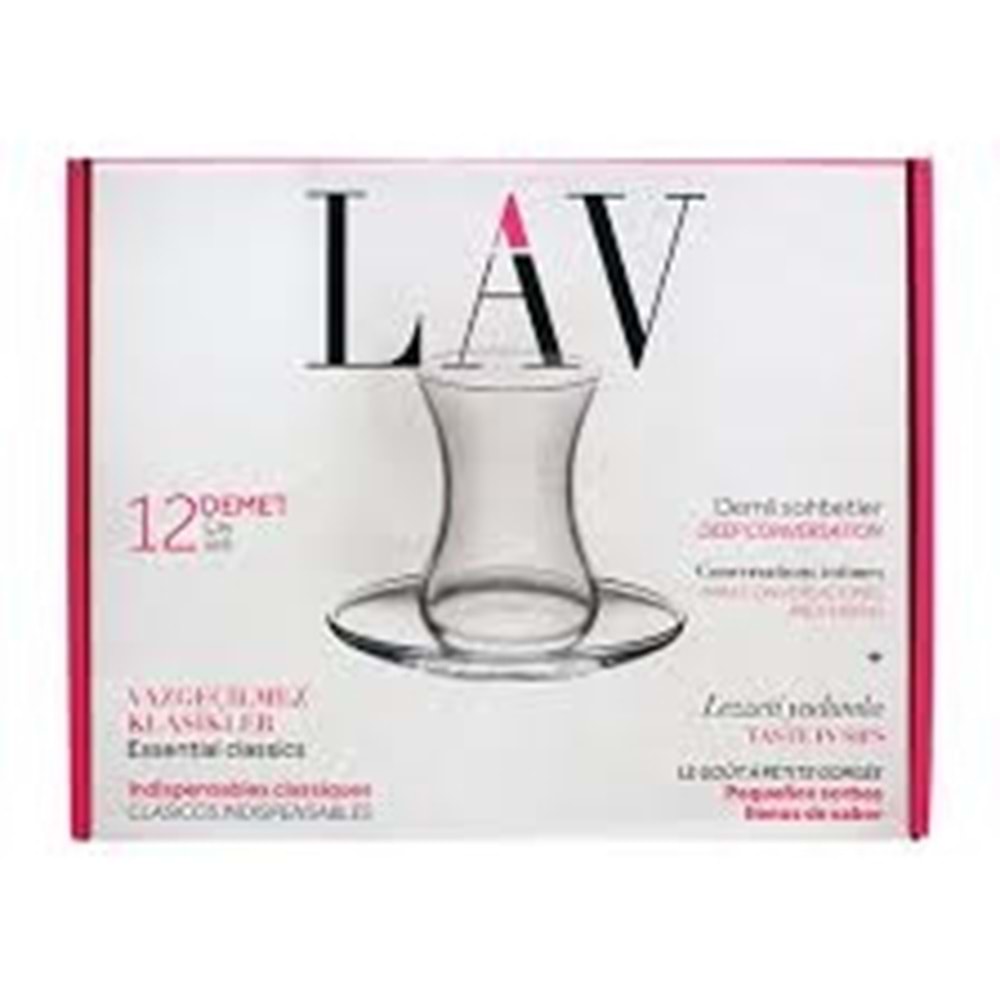 LAV ÇAY SETİ 12 PARÇA DEMET*6LI