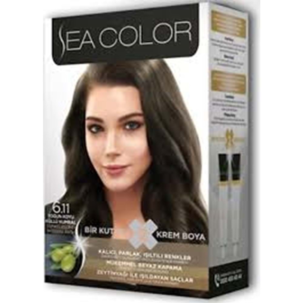 SEA COLOR SAÇ BOYASI KOYU KÜLLÜ KUMRAL 6.11*24