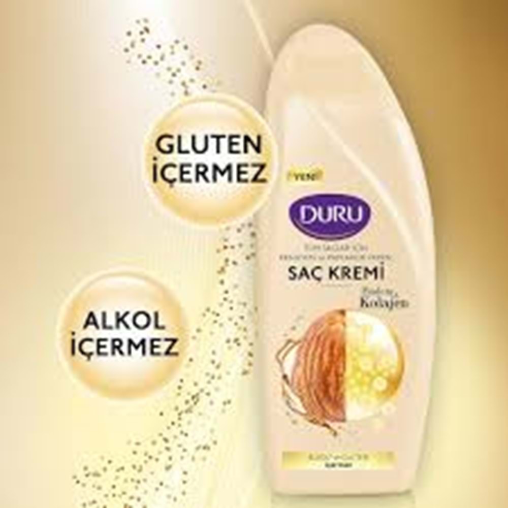 DURU SAÇ KREMİ 500ML KALOJEN BADEM