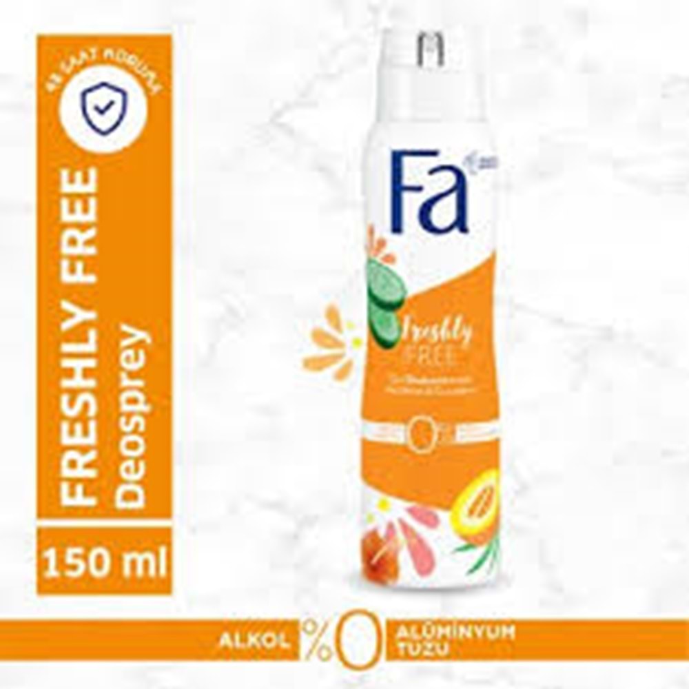 FA DEODORANT F.150ML FRESHLY FREE