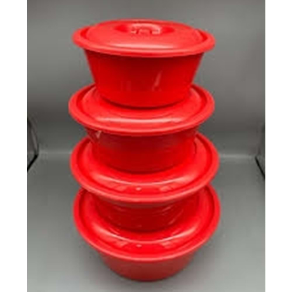 4LÜ PLASTİK TENCERE (BADYA)*10