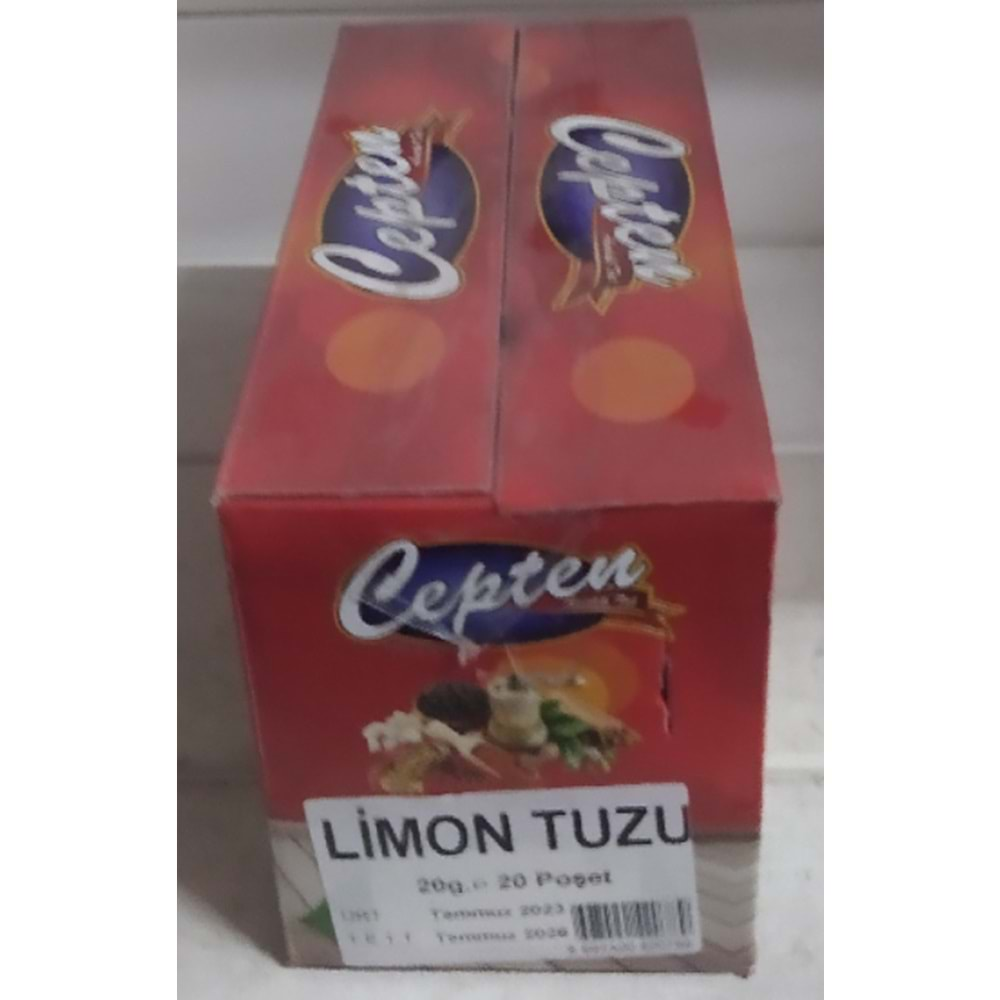 CEP LİMON TOZU 20GR 20Lİ