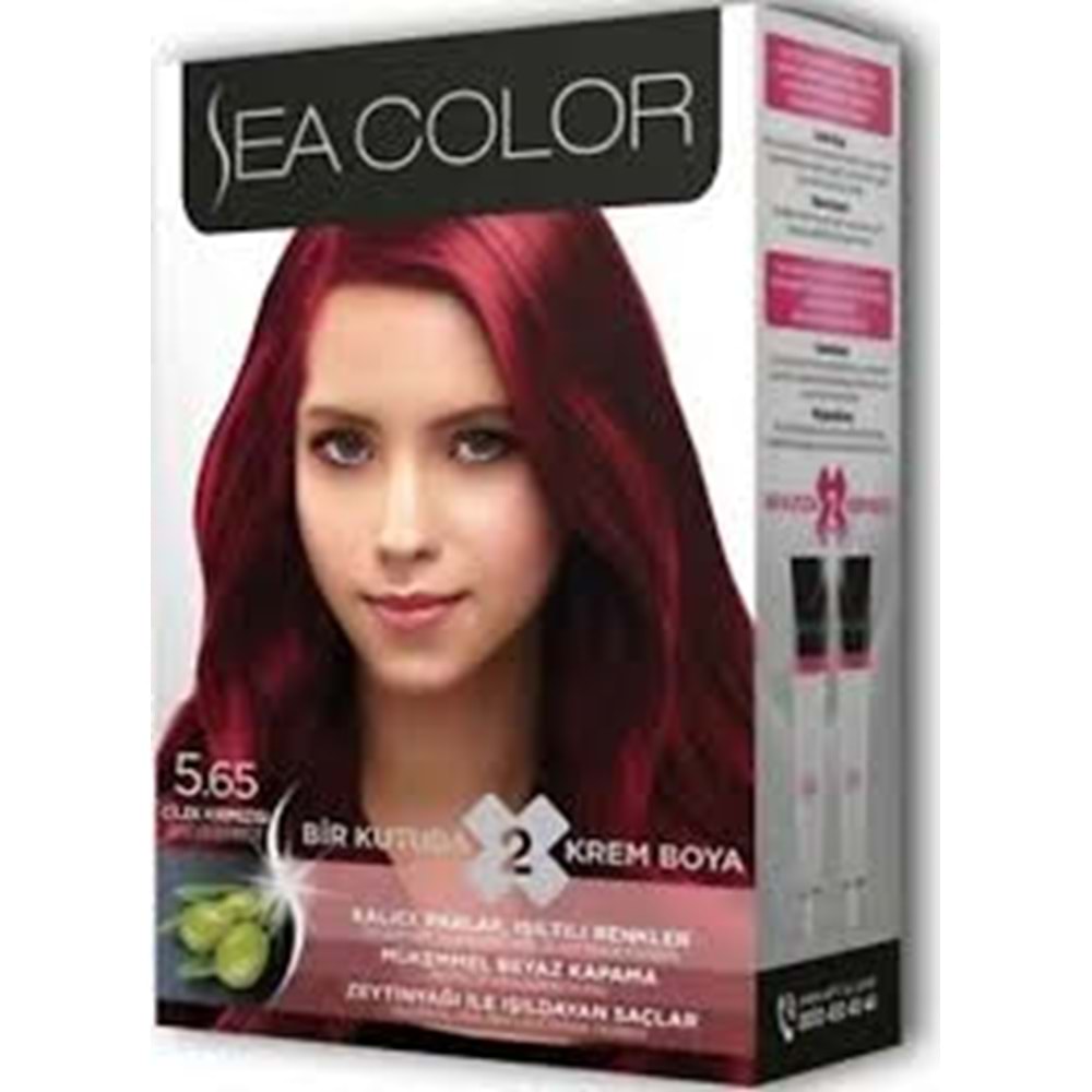 SEA COLOR SAÇ BOYASI ÇİLEK KIRMIZI 5,65*24