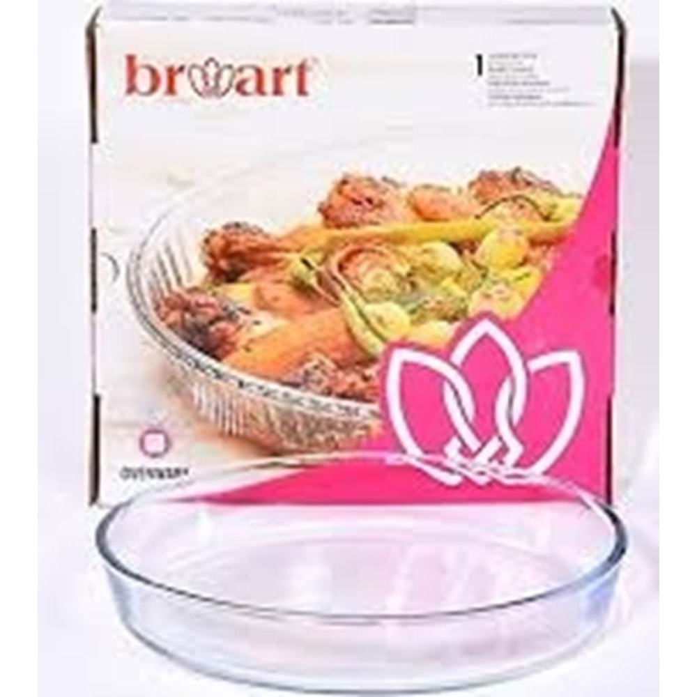 BORART ANTRASİT BÜYÜK SADE YUVARLAK TEPSİ 45214*6