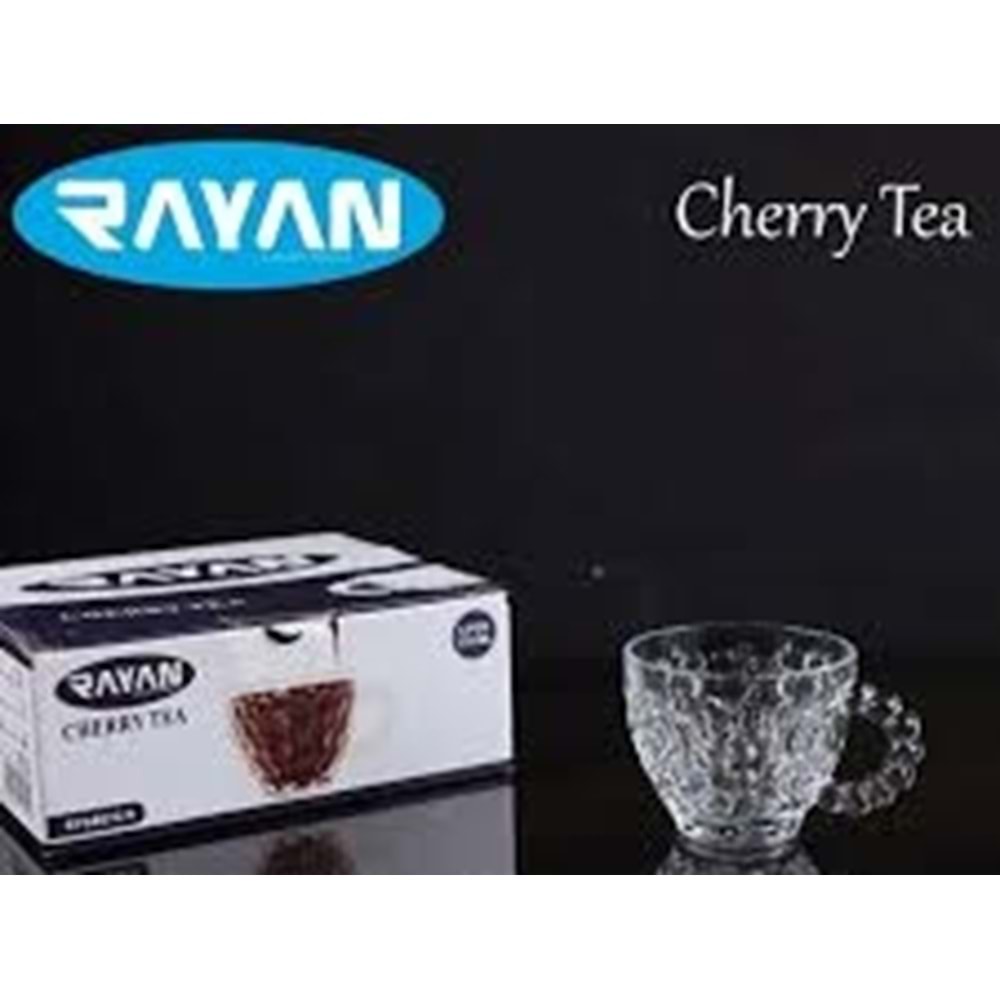RAYAN 4LÜ CHERRY KULPLU ÇAY BARDAK RYG8072*12