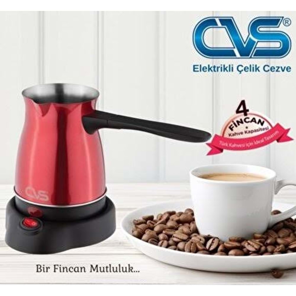 CVS ELEKTRİKLİ CEZVE ÇELİK RENKLİ