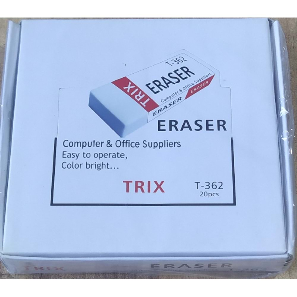 TRİX ERASER T-362 SİLGİ 20Lİ