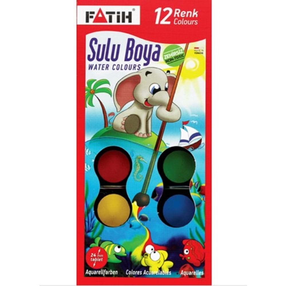 FATİH 12 Lİ SULU BOYA