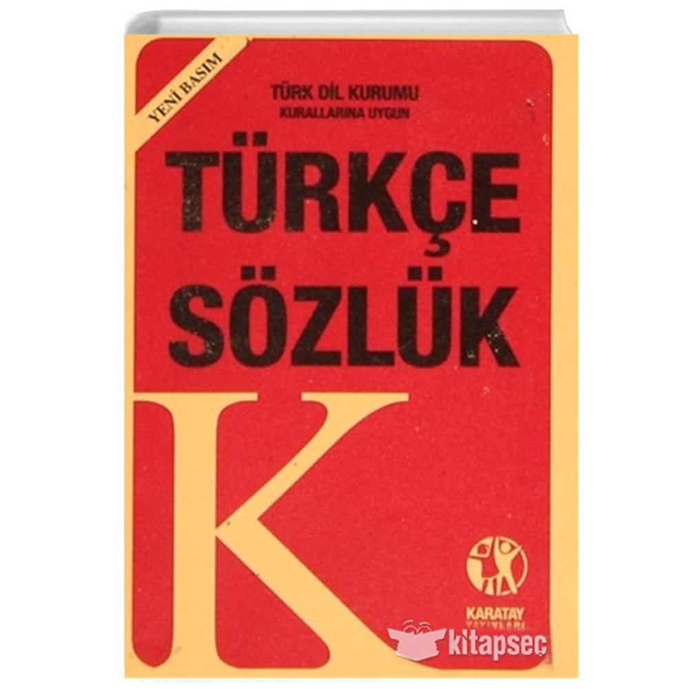 TÜRKÇE SÖZLÜK PLASTİK KAPLI