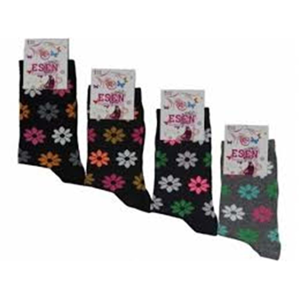 HAVLU ÇORAP BAYAN *12Lİ