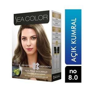 SEA COLOR SAÇ BOYASI AÇIK KUMRAL 8.0*24