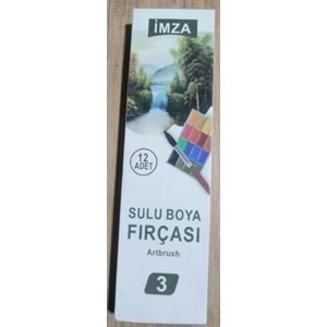 İMZA SULUBOYA FIRÇASI 3 NO*12Lİ