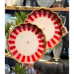 MENNUR HOME 2Lİ TEPSİ LOTUS MNR-139
