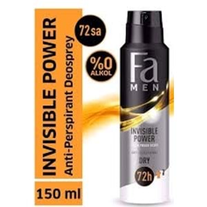 FA DEODORANT W.150ML INVİSİBLE POWER