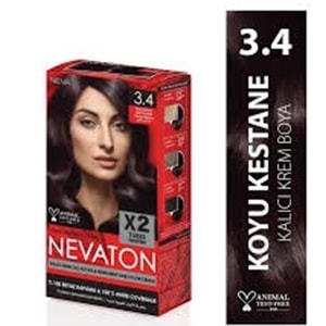 NEVATON SAÇ BOYA 3,4 KOYU KESTANE