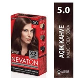 NEVATON SAÇ BOYA 5,0 AÇIK KAHVE