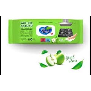 AK FRESH YAĞ KİR ÇÖZÜCÜ ISLAK MENDİL*12