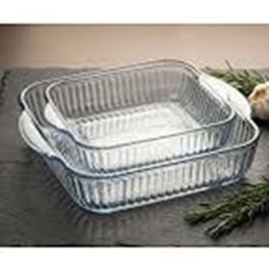 BORART ANTRASİT PETEKLİ KARE TEPSİ İKİLİ 145428*4