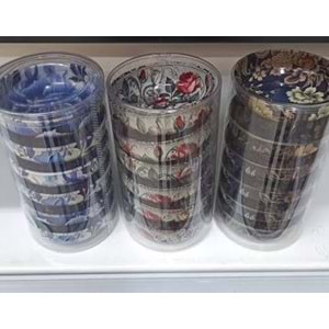 METAL DESENLİ 6LI ÇEREZLİK*60