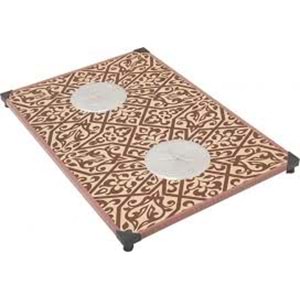 BOYALI ÇİÇEKLİ TABLA BÜYÜK