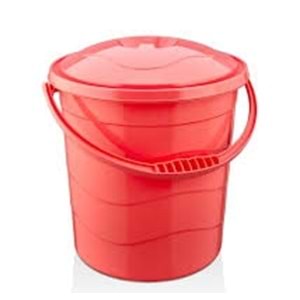 RENKLİ PLASTİK KAPAKLI KOVA 4 NO