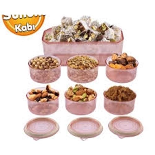 PLASTİK 7Lİ KAHVALTILIK SET