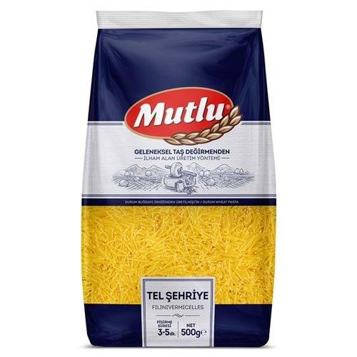 MUTLU TEL ŞEHRİYE MAKARNA 500GR x 20Lİ