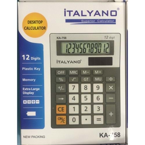 İTALYANO HESAP MAKİNASI KA-028