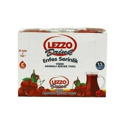 LEZZO TOZ İÇECEK VİŞNE 24 LÜ