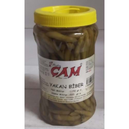 ÇAM YAKAN BİBER TURŞU 1,150 GR x 9