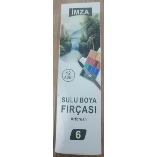 İMZA SULUBOYA FIRÇASI 6 NO*12Lİ