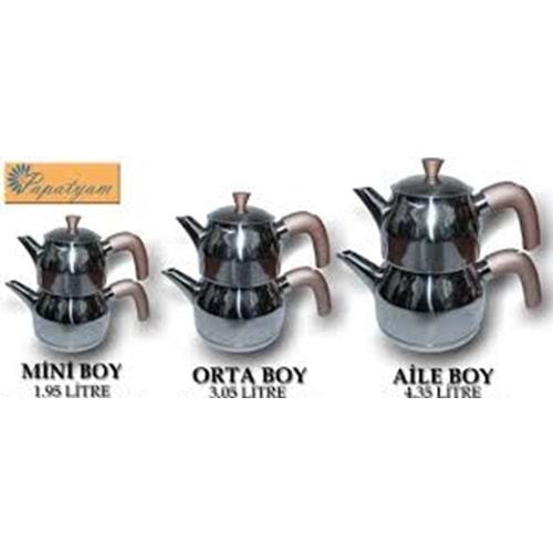 PAPATYAM METAL SATENLİ SUDE ÇAYDANLIK MAXİ