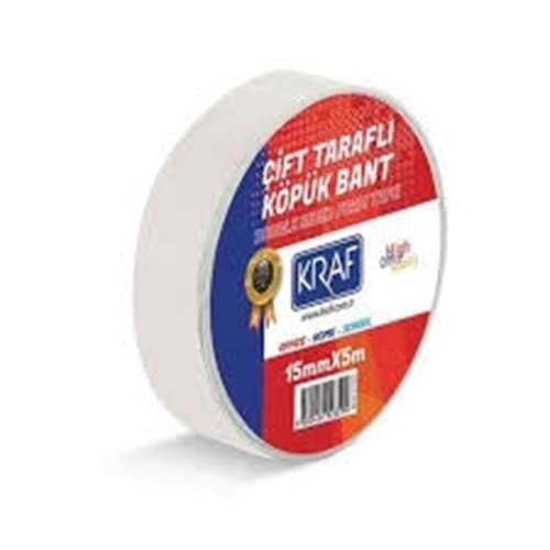 ÇİFT TARAFLI KÖPÜK BANT 10MT