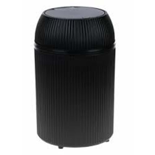 EVPLAS ÖRGÜ DESENLİ İTMELİ ÇÖP KOVASI 6,5LT