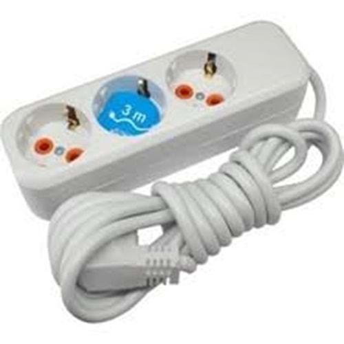 ASEL TOPRAKLI PRİZ 3 METRE 3LÜ*25Lİ