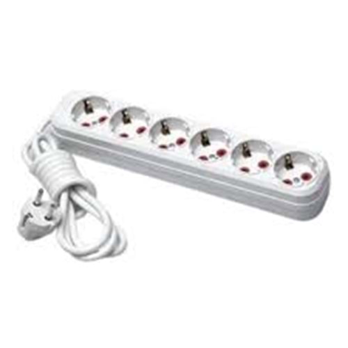 ASEL TOPRAKLI PRİZ 5 METRE 6LI*15Lİ