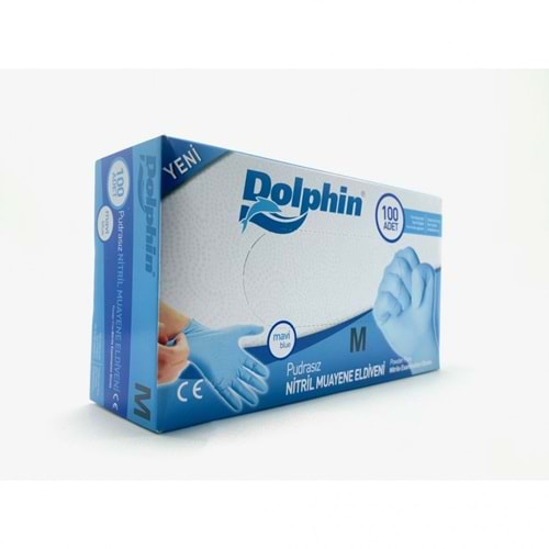 DOLPHİN DOKTOR ELDİVENİ M 100LÜ MAVİ