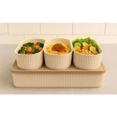 ÖZKALE 4LÜ MİX SAKLAMA KABI MD-532