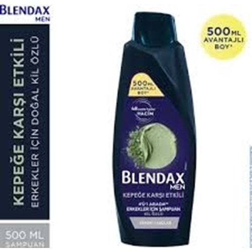 BLENDAXS ŞAMPUAN 500ML MEN KEPEK KARŞ.