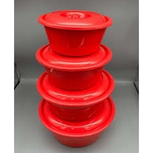 4LÜ PLASTİK TENCERE (BADYA)*10