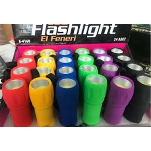 FLASH LİGHT PİLLİ EL FENERİ LED